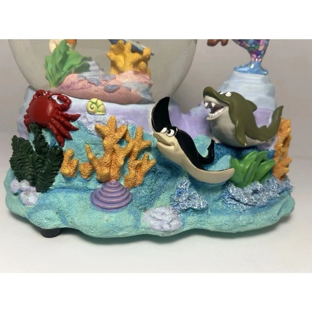 San Francisco Music Box Co Rainbow Fish Baseball Snow Globe Take Me Out Ballgame